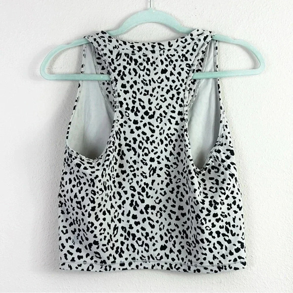 Athleta Shanti Crop Leopard Cheetah Animal Print Tank size M - Picture 6 of 11